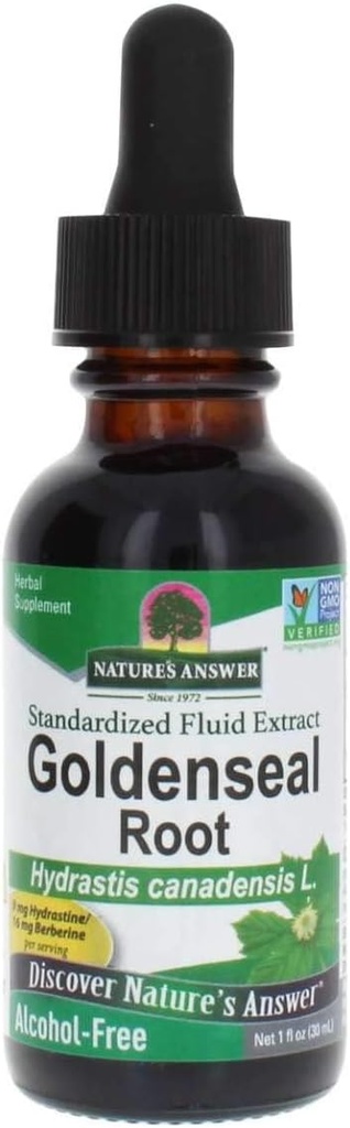 Nature's answer Golden Seal rădăcină extract de alcool gratuit 1 Once 