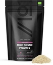 Organic Milk Thistle Powder 150g - Sursa de Cleansing Silymarin - Made from Cold-Pressed Milk Thistle - Vegan, Raw, Non-GMO.