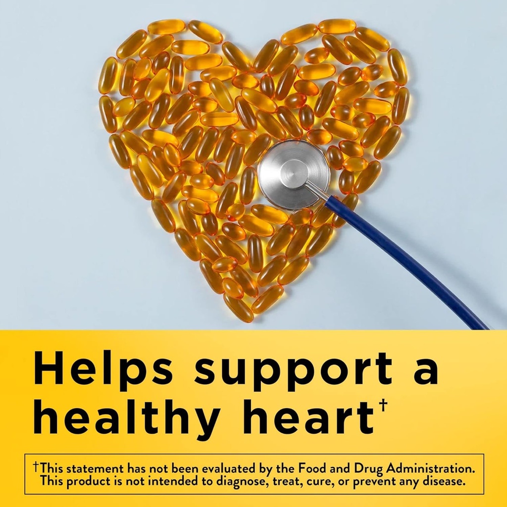 Nature Made Fish Oil Softgels - Omega 3 Supliment pentru Heart Health, 230 Softgels, 115 zile de aprovizionare (Pachet de 2)