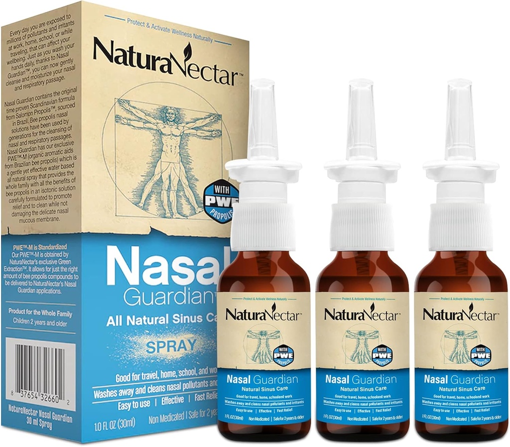 NaturaNectar Bee Propolis Nasal Spray salină Sinus Clătire & 