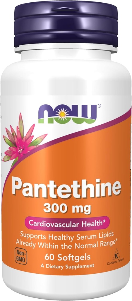 ACUM alimente Suplimente, Pantetine (Coenzima A Precursor) 300 mg, Cardiovascular Health*, 60 Softgels