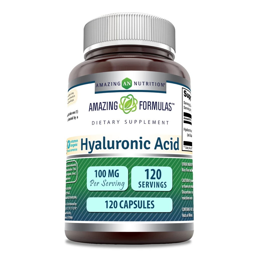 Amazing Formulas Hyaluronic Acid 100 Mg Supliment 