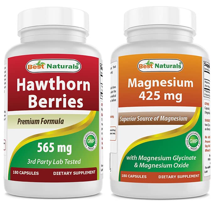 Best Naturals Hawthorn Berry 565 mg & Magneziu Glicinate 425 mg