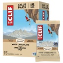 CLIF BAR - batoane cu proteine energetice - ciocolata alba Macadamia Nut - Made with Organic Oats - Energy Bars - Non-GMO - (15 Pack)
