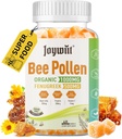Bee Pollen 1000mg Sugar Free Gummies, w/Fenugreek, Royal Jelly, Propolis, Organic Bee Polen Supliment mestecabil pentru femei, bogat în vitamina E, Imunitate & Skin Care, 60 de conte