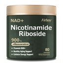 Airboy Liposomal Nicotinamidă Ribozidă 900 mg, NAD Supliment cu Resveratrol & Quercetin, Third-Party Testat, Anti-Aging, Energie, Focus- 80 Conte
