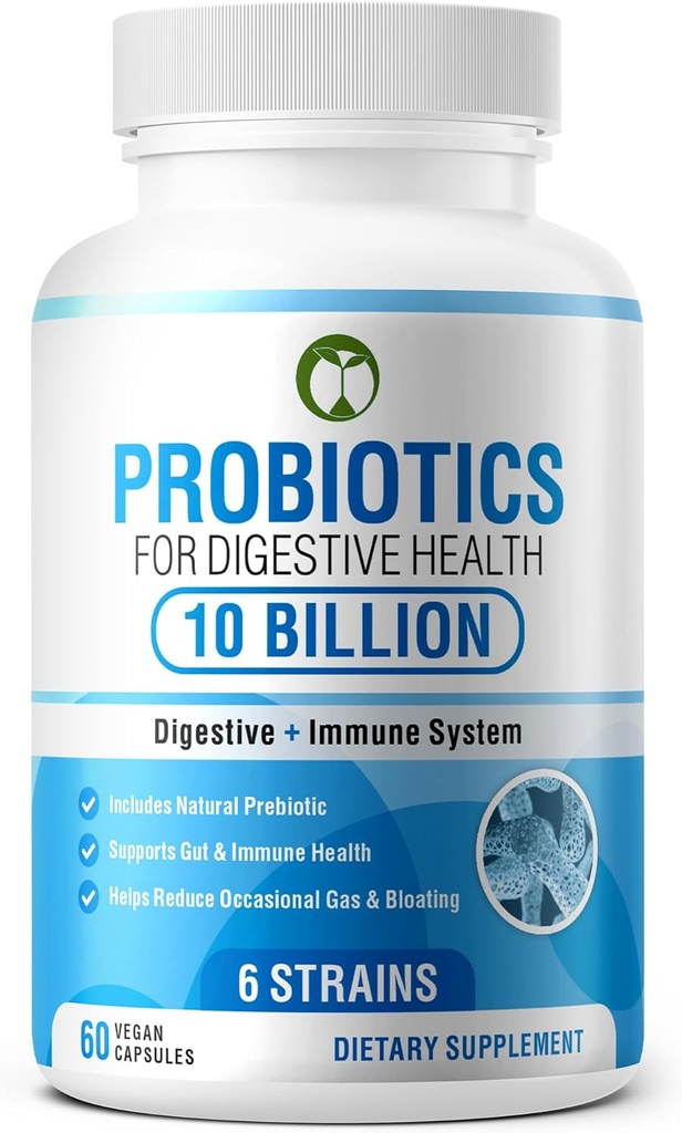 Probiotice pentru sanatate digestiva 60 capsule 10 miliarde CFU Formulate stiintific Multi Probiotic Blend 