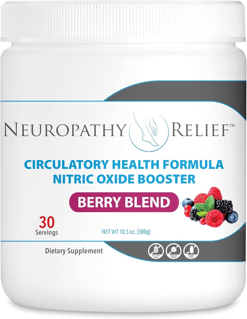Neuropatie ReliefTM - Formulă de sănătate circulatorie Oxid de azot - Berry Blend - L-Arginină L-Citrulină