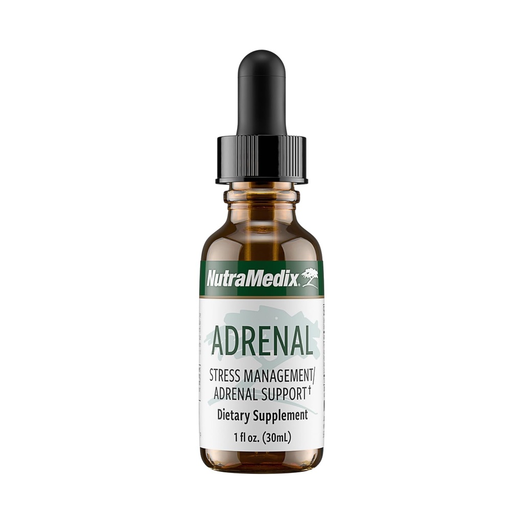 NutraMedix Adrenal Fatigabilitate Supliment - Astragalus, Schisandra, Rhodiola, și ginseng Extract pentru suport energetic, rezistență și stres - Vegan Adaptogen Blend (1oz / 30ml)