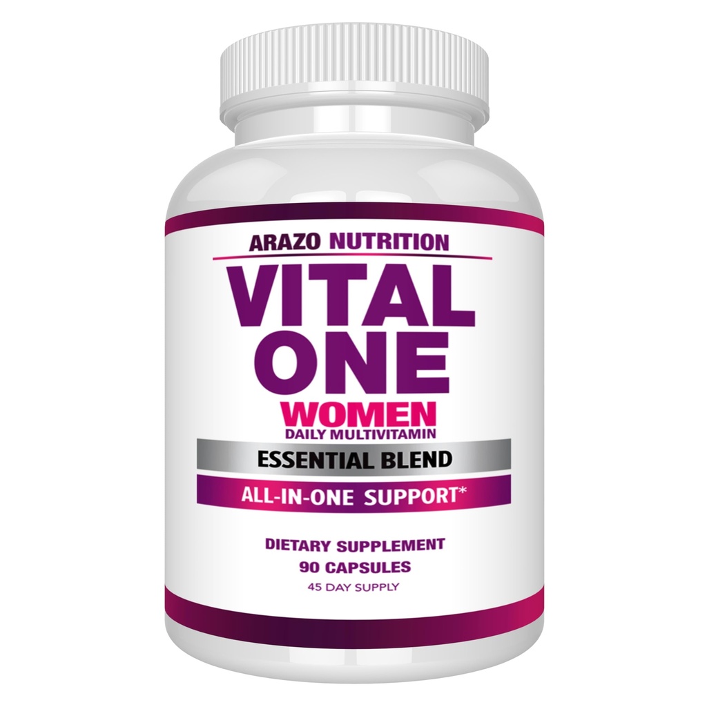 Arazo Nutriție Vital One Multivitamine pentru femei - Suplimentul zilnic Wholefood - 90 capsule Vegan
