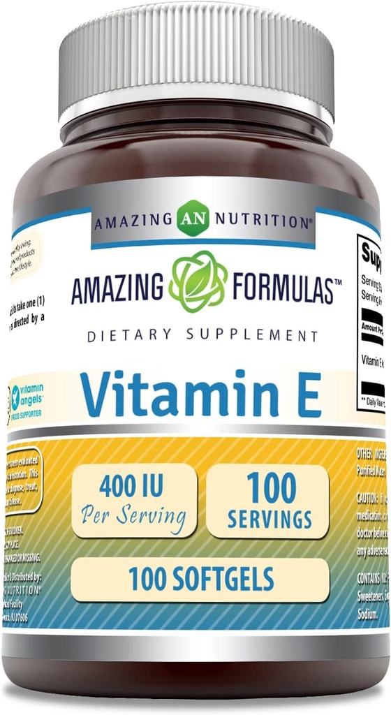 Formulari uimitoare Vitamina E 400 UI per supliment de servire 