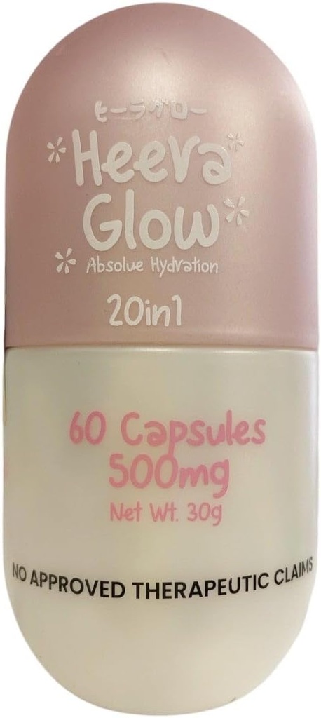 60 Heera Glow Absolute Hydration 20 din 1 Capsule Glutatione Colagen