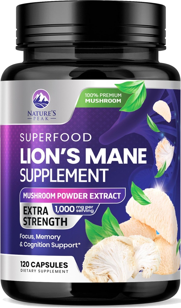 Lions Mane capsule de ciuperci 10.000mg - Lion