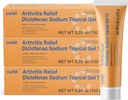 Curist Diclofenac Artrita Cream Gel 1% (3 tuburi de 150g)- Stop Pain in incheieturi, picioare, Elbows, & Ankles. Durere de durere de mână Relief & artrita genunchi Relief (3 ambalaj, 5, 29 oz ea.)