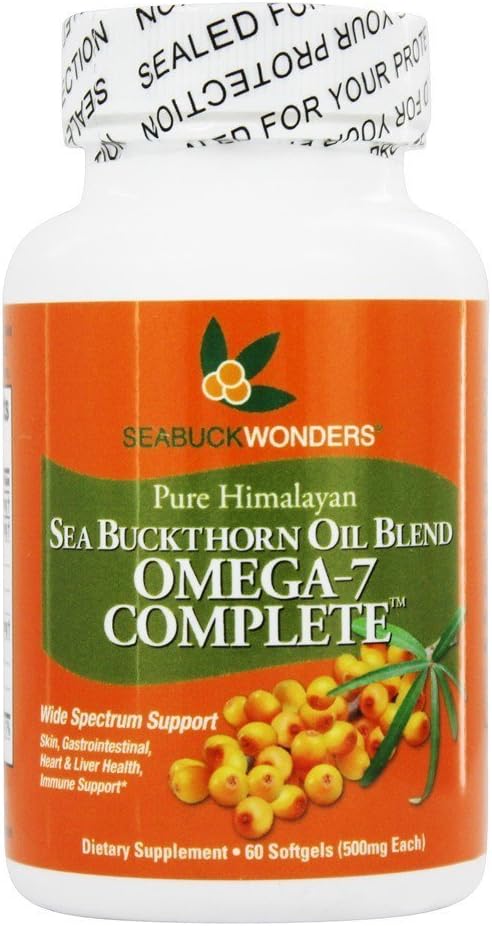 Seabuck Wonders Sea Buckthorn Omega 7 Complet - 500 mg - 60 Softgels