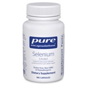 Encapsulations Pure Seleniu (Citrate) - for Immune System Support & Cellular Health - Antioxidant Supplement - Supports Blood Flow* - Gluten Free & Vegan - 180 Capsule
