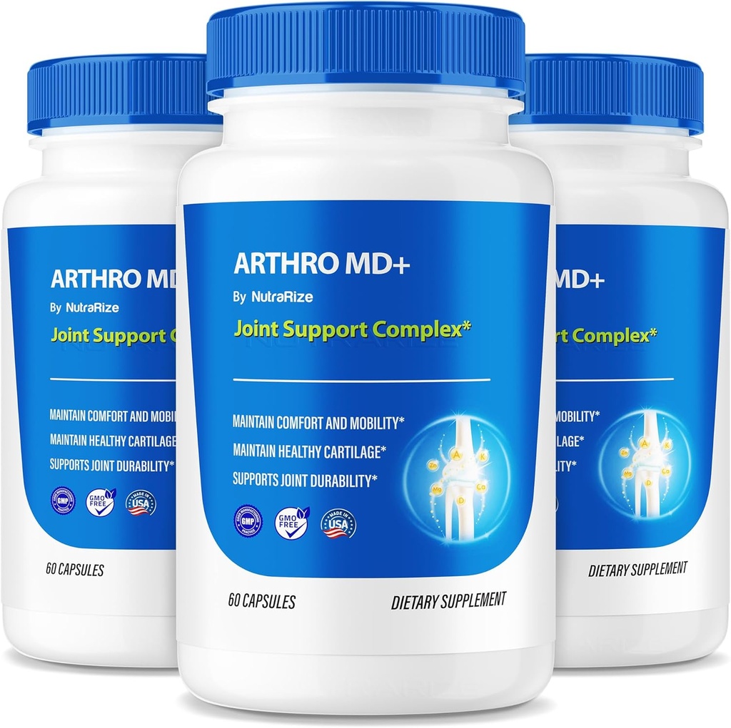 (3 ambalaj) Capsule Artro MD+, Suport comun Artro MD oficial, Toate Formula Naturală pentru a sprijini flexibilitate și mobilitate, pastile premium pentru articulații sănătoase, Artro M D Review (180 capsule)