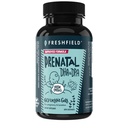 Freshfield Prenatal Vegan Omega 3 DHA: Sustainable, Carageenan Free, Third Party Tested, Compostable Bottle, Carbon Neutral. Sprijină inima, creierul, sănătatea comună w/DPA