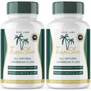 (Official 2 Pack) Tropislim, Tropislim All Natural Caribbean Flush, Weight Loss Supplement, Tropislim Slimming Capsule pentru femei, Healthy Lifestyle + Leaner Physique, Tropical Reviews (120 capsule)