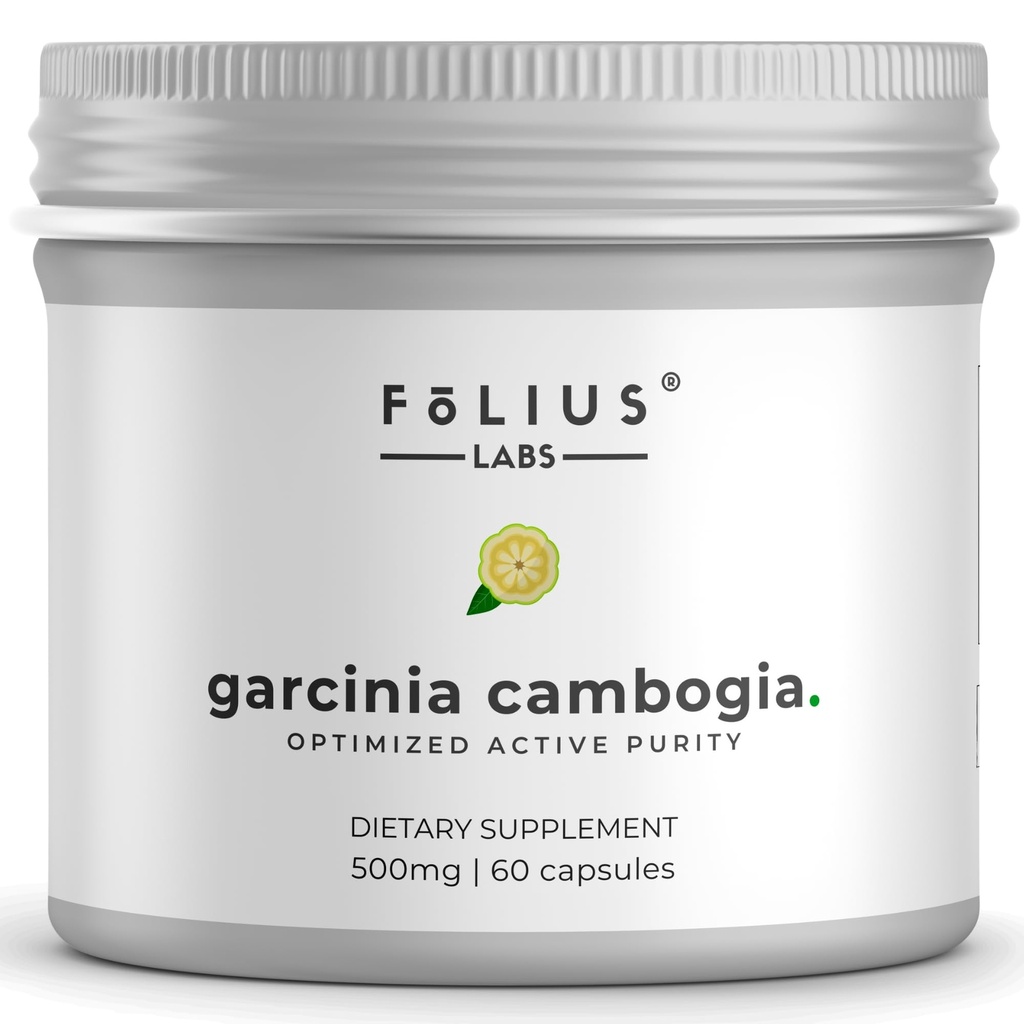 Pure Garcinia Cambogia Extract Supliment 500mg - 100% Extract natural HCA concentrat la 60% - Suporturi Digestia sanatoasa si metabolice - 60 capsule