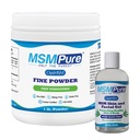 KALA HANITY MSM MSM Fine Powder 1lb și MSM Gel cu Aloe 8oz Organic Bundle