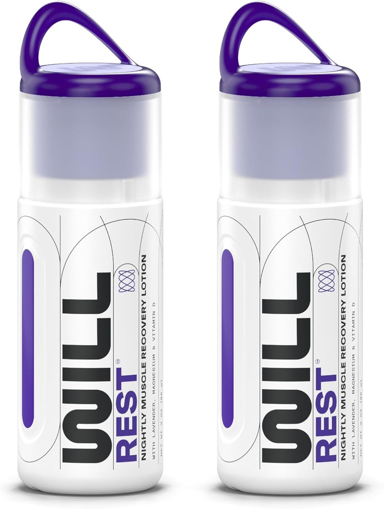 Lotiune de magneziu pentru somn I Cream de magneziu topic Nightly pentru relaxare I Vitamina D & Lotiune de lavanda pentru o mai bună somn și ajutor I 3 Fl oz (2 ambalaj)