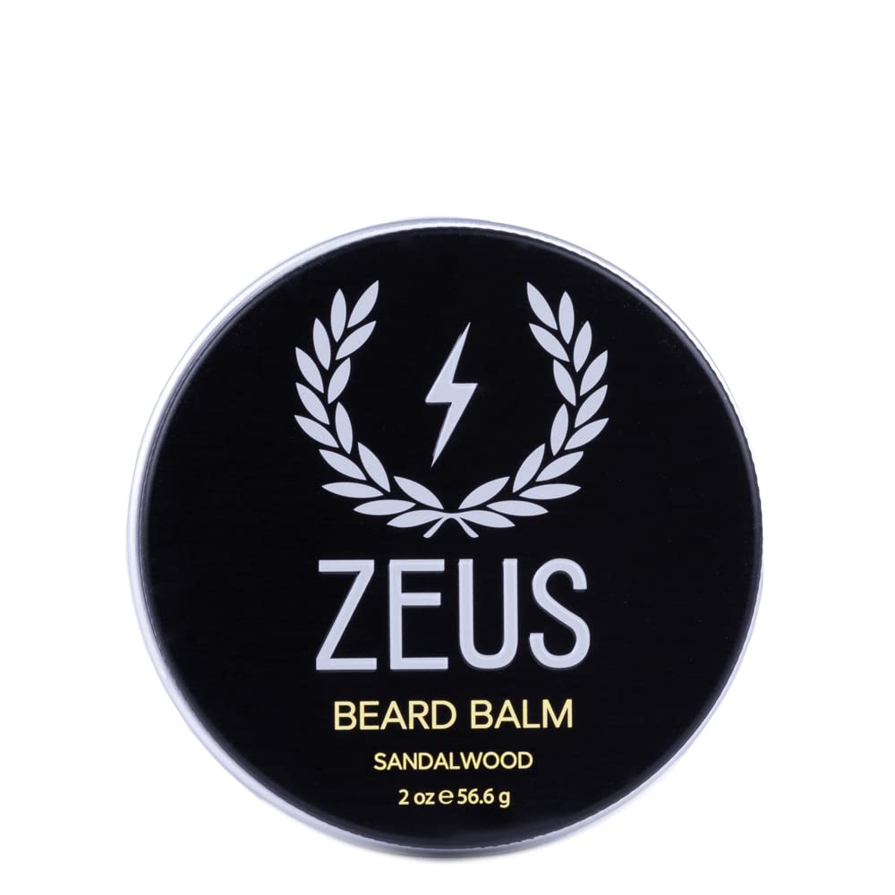 ZEUS Beard Balm, Natural Beeswax & Shea Butter Balm, Balsam de înmuiere pentru par facial 