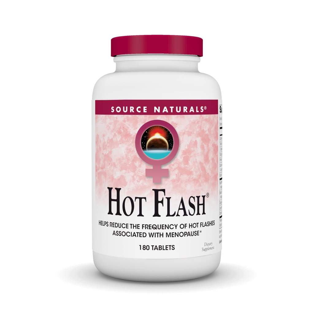 Naturals Hot Flash - ajută la reducerea frecvenței de Flash-uri fierbinți asociate cu Menopause, Soia non-GMO - 180 comprimate - 60 zile de aprovizionare