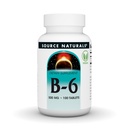 Sursa Naturals Vitamina B-6, Sistemul imunitar Suport* -500 mg, 100 comprimate