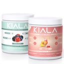 Kiala Nutrition Super Greens, Greens Organic Powder, Spirulina & Chlorella Superfood Powder, Sugar & Gluten Free Vegan, Spectra Blend, Mixed Berry & Miami Vice, 2 Pack