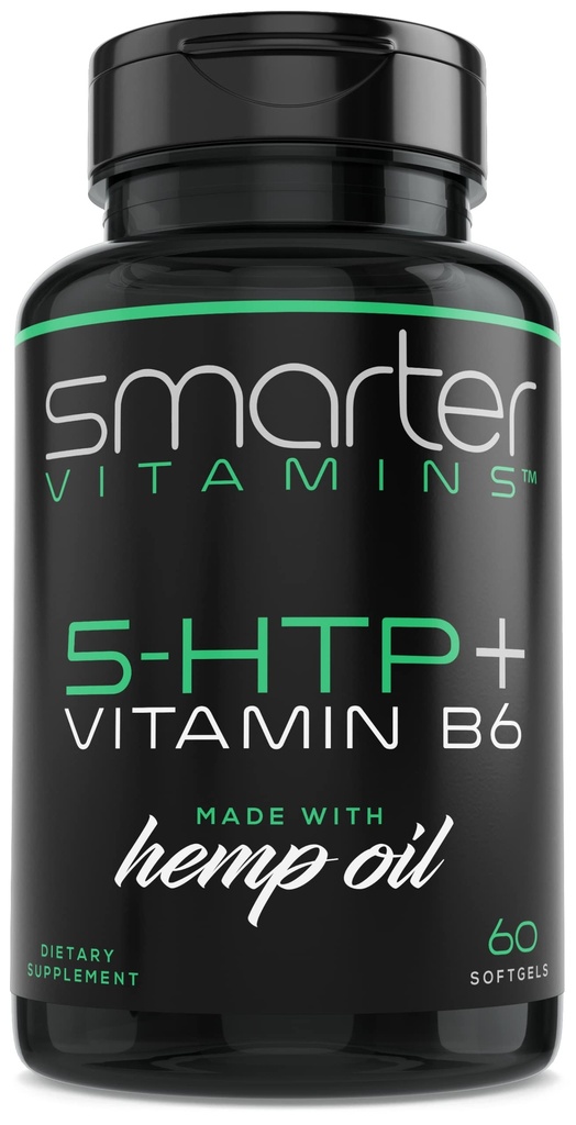200mg 5-HTP + vitamina B6, eliberare prelungită de timp, 60 softgels, 30 Servings