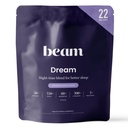 Beam Dream Sleep Powder, L-Theanin, Apigenin, Reishi şi Magneziu, terţă parte testat natural Sleep Aid & Sleep Supplement for Deep Sleep, Relaxation and Recovery, Natural Sleep Support, 22 Servings