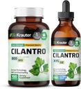 BIO KRAUTTER Cilantro 100 Capsule & Cilantro Tincture 4 Fl. Oz.