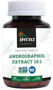 Incas Andrographis Capsule Max Andrographides - 1000 mg Dimensiune servire (120 capsule) - Studiat clinic pentru sistemul imunitar Sănătate & non OMG verificat de NSF