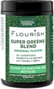 Super Verzi prăjiţi. Greens Powder Mix for Energy, with Chlorella Organic Spirulina, Beet Root Powder, Enzymes & Probiotics, Original, 30 Servings