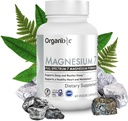 Organixx Magneziu Glicinat Supliment pentru Sleep de sprijin, Muscle & Heart Health, 7 Tip Complex de magneziu cu vitamina B6, Citrat de magneziu, Gluten gratuit, Vegan, Non OMG, Absorbție ridicată, 60 capsule