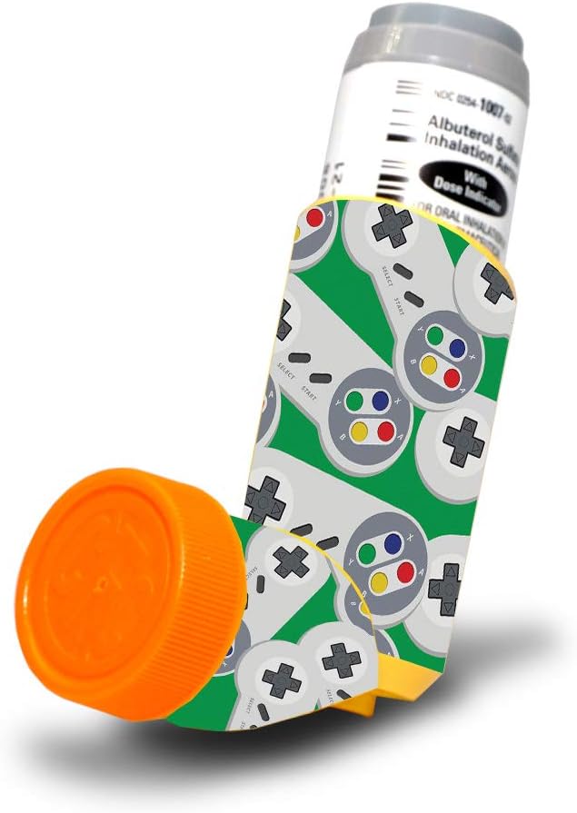 MightySkins Skin for Proventil HFA Astm inhalator - Retro Controllers 3 