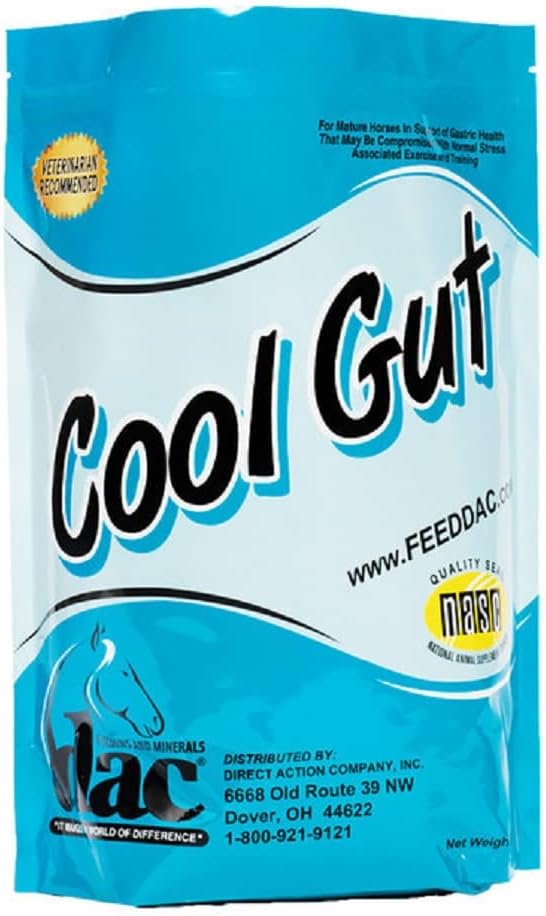 DAC Cool Gut 5 lb Mature Horse Supports Gastric Stomac pH Health Bowel Strates Supliment