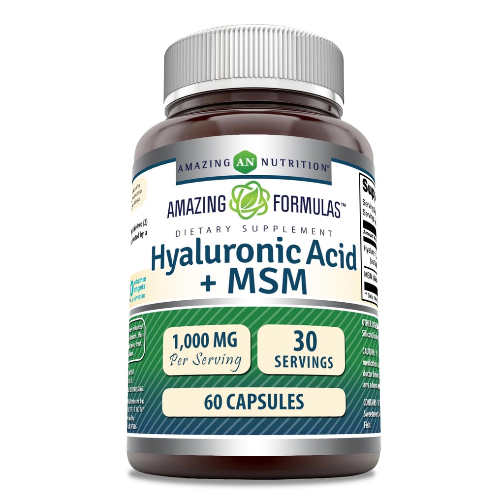 Amazing Formulas Hyaluronic Acid & MSM Supliment 