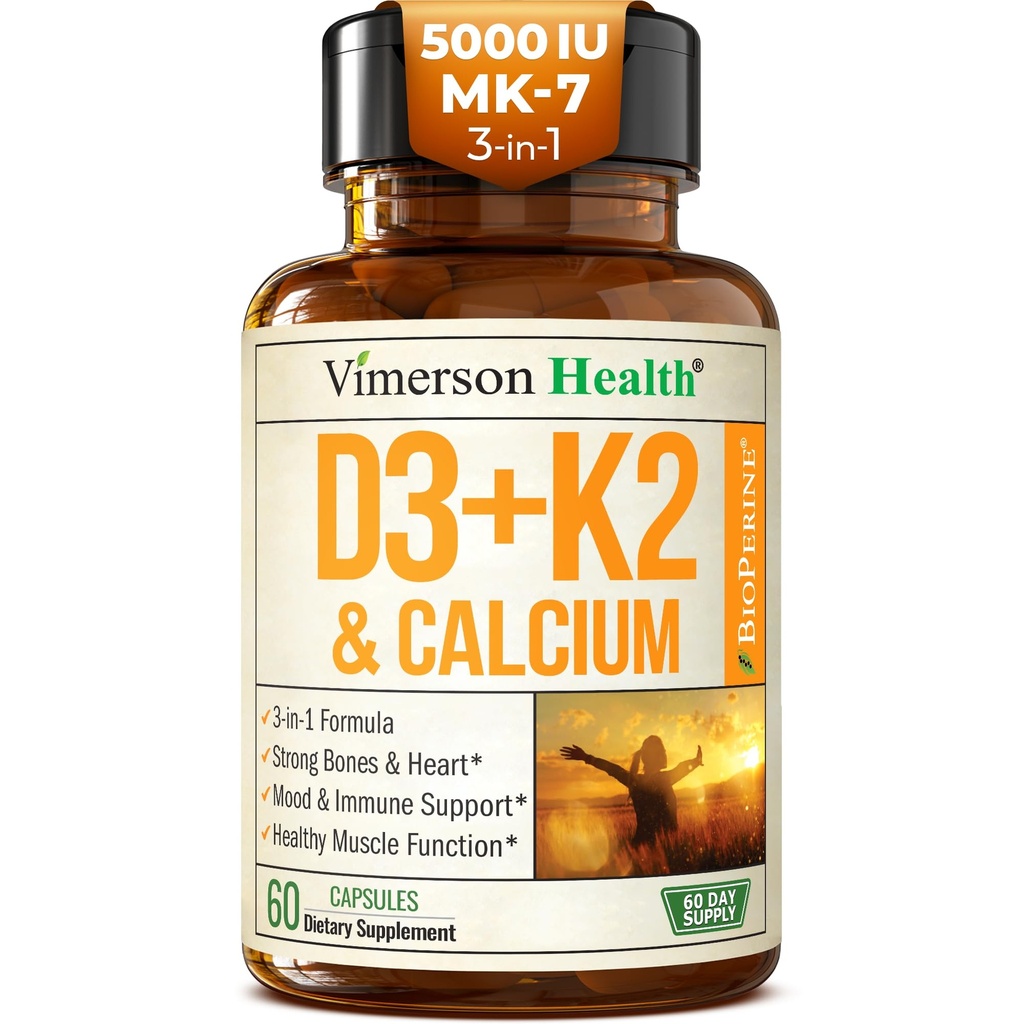 Vitamina D3 K2 Supliment 