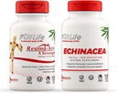 Full Life Reuma-Art X Concentraţie şi Echinacea Capsule - Suport comun - Echinacea Purpurea Extract - Kosher, Gluten-Free - 90 Capsule Veggie Fiecare