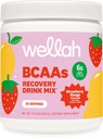 Wellah BCAAs (Strawberry Mango aromat) 30 Serviri - BCAA pulbere cu complex de hidratare