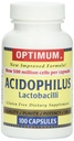 Optimum Acidophilus Lactobacillus capsule, 100 Număr de capsule