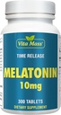 Melatonină 10 mg - TR timp de eliberare - 300 comprimate - concentraţia maximă