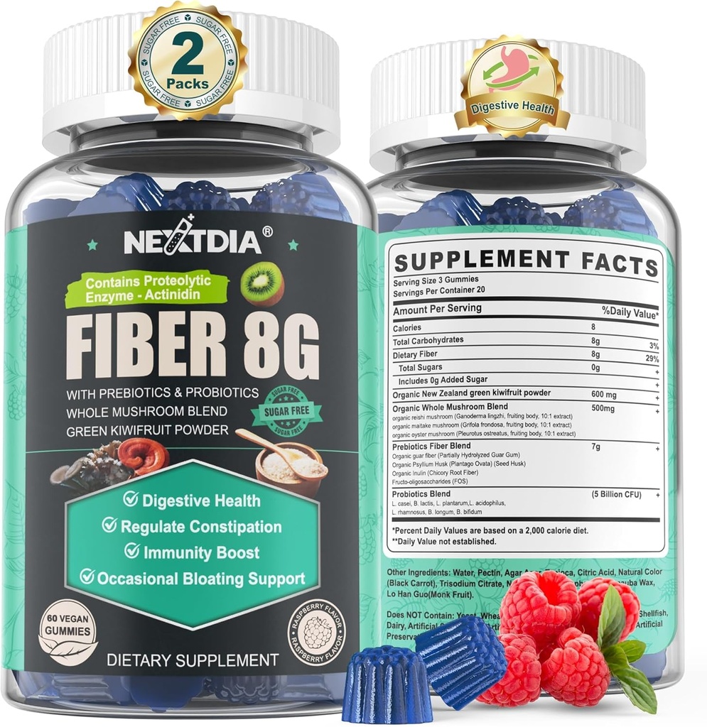 Sugar Free Prebiotic Fiber Supplement for Women & Men 
