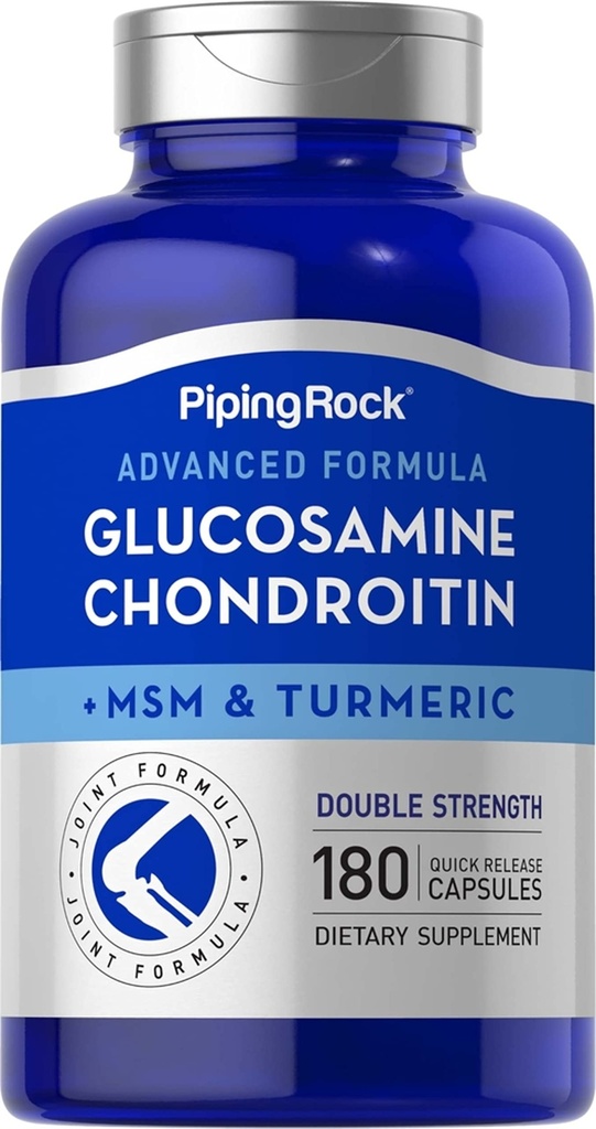 Piping Rock Glucosamine Chondroitin MSM şi Turmeric 