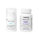 Skinuva® Scar (0,5 oz) & Bruise (14 capsule) - Advanced Silicon Cream Formulated with Growth Factors & Homeopatic Bruise Remedy Formulated with Arnica, Bromelain & Zinc