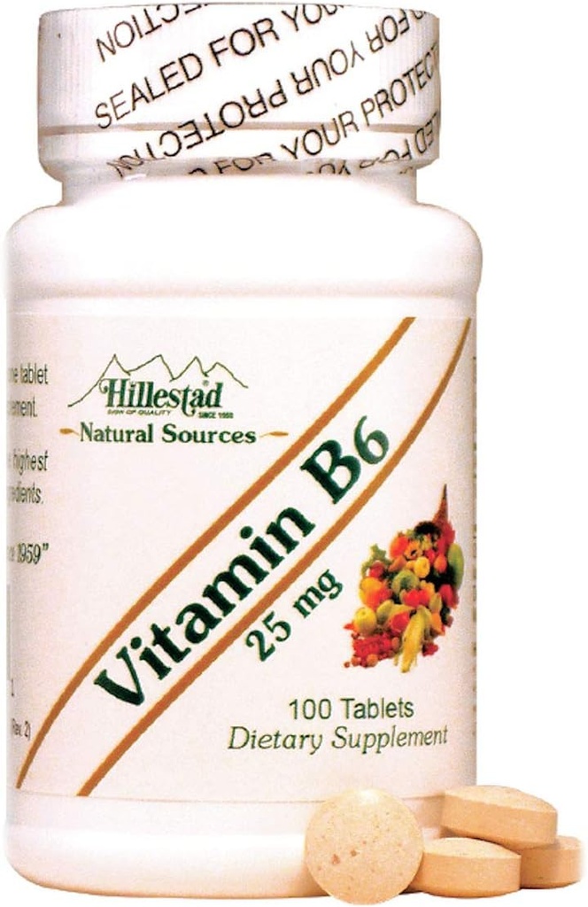 Dialyvite Hillestad Pharmaceuticals - Vitamina B6 25 mg - 100 comprimate