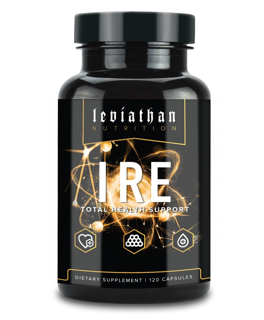 Leviathan IRE Complete Health Support - Suport de sănătate generală și antioxidant cu Longvida® Optimizat Curcumina Turmeric, Seminte de struguri, Berberine, Arjuna și Resveratrol