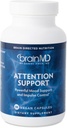 BrainMD Dr Amin Atentie Suport - 90 Capsule - Promoveaza Focus mental si controlul impulsurilor - Gluten gratuit - 30 Serviri